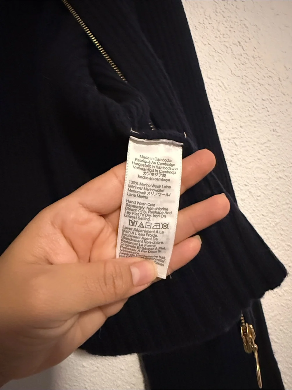 J.Crew Colorblock Collared Full Zip Sweater in Wool